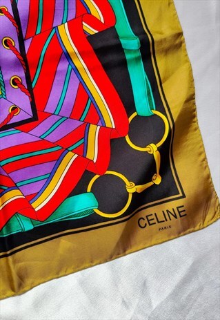 VINTAGE REVIVAL CELINE PARIS PATTERNED SCARF