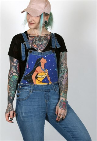 REWORKED DISNEY POCAHONTAS 90S DUNGAREES