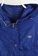 VINTAGE LACOSTE WINDBREAKER LIGHT RAIN JACKET BLUE