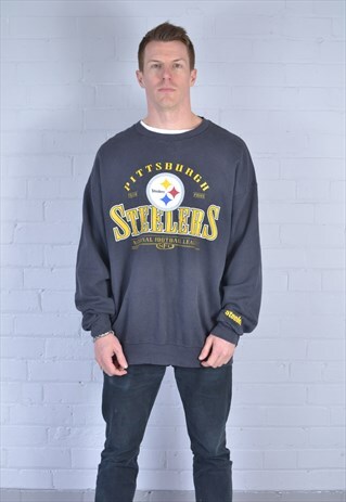 VINTAGE NAVY PITTSBURGH STEELERS COLLEGE SWEATSHIRT