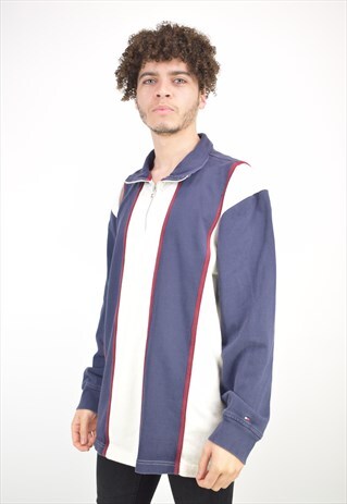 VINTAGE 90'S TOMMY HILFIGER 1/4 ZIP JUMPER