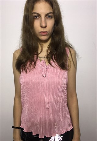 VINTAGE 90' OLDSCHOOL BEATIFUL PINK TOP