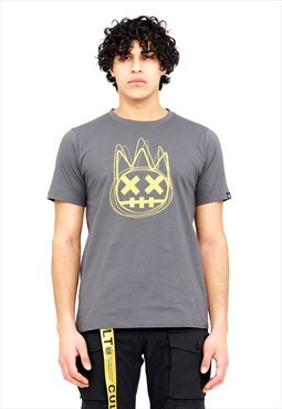 Shimuchan logo s/s crew t in charcoal