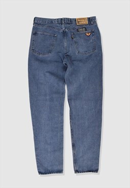Vintage 90s Avirex Denim Straight-Leg Jeans in Blue