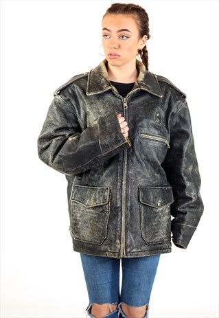 VINTAGE LEATHER JACKET J2670