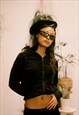 VINTAGE JUICY COUTURE BLACK VELOUR TRACKSUIT