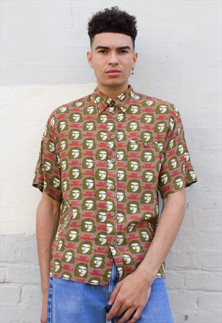 90'S VINTAGE CHE GUEVARA PRINTED PICTURE GRAPHIC SHIRT