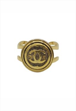 Authentic Chanel button Reworked, Golden