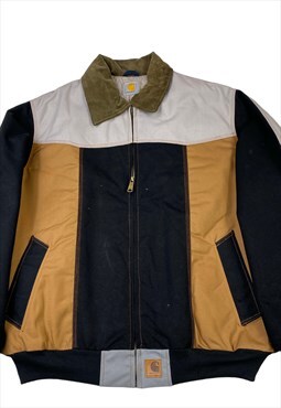 Multicolour carhartt logo embroilery full zip up rework jack