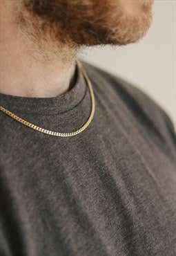 Chain necklace for men gold waterproof gift for him man