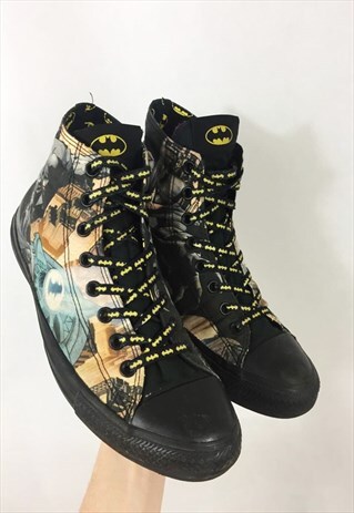 RARE BATMAN ALL STAR CONVERSE HI TOPS TRAINERS DC COMIC
