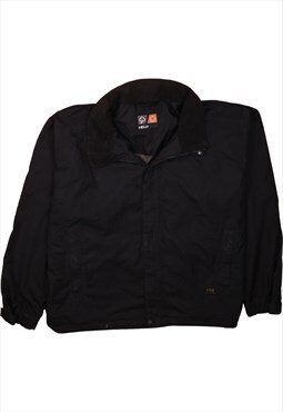 Helly 90's Lightweight Full Zip Up Windbreaker XLarge Black