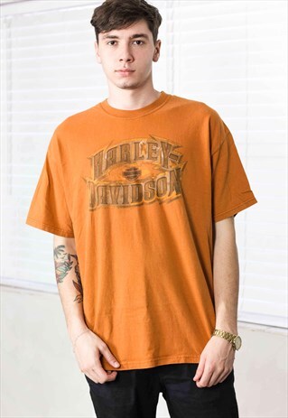 VINTAGE HARLEY-DAVIDSON T-SHIRT LOGO 90S XL 8.9