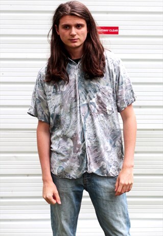 1980'S VINTAGE ABSTRACT PRINT FESTIVAL SHIRT