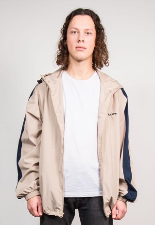 VINTAGE 90'S BEIGE RALPH LAUREN CHAPS LIGHTWEIGHT JACKET