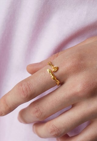 ROSE WRAP RING GOLD