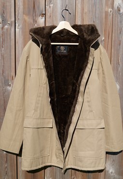 90's Vintage Faux Fur Lined Men's Jacket