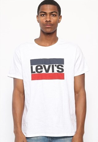 VINTAGE LEVIS BIG LOGO T-SHIRT WHITE
