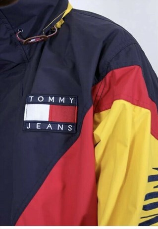 RETRO TOMMY HILFIGER 90'S CAPSULE COLOURBLOCK LOGO JACKET