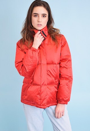 VINTAGE 90'S RETRO SWISS DESIGN SPORTS PUFFER PADDED JACKET