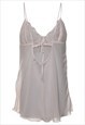 VINTAGE SHEER EFFECT LACE OFF-WHITE BABYDOLL - S