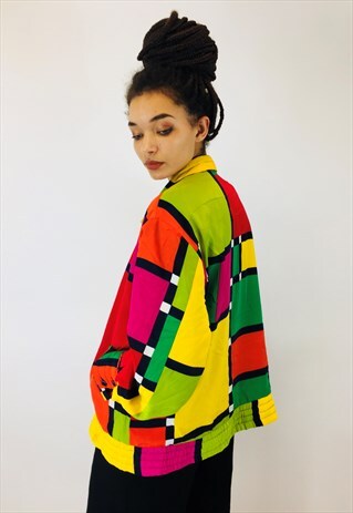 VINTAGE FESTIVAL 80S RAVE WINDBREAKER JACKET