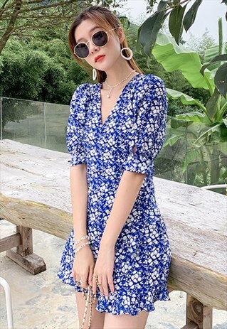 Vintage-inspired Floral Playsuit