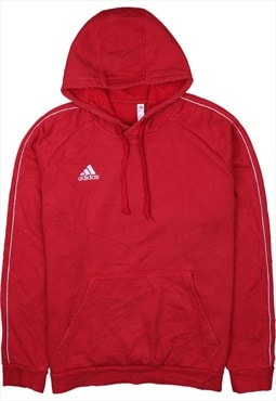 Vintage 90's Adidas Hoodie Pullover Red XLarge