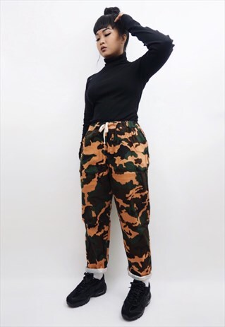 CAMO / CAMOUFLAGE ARMY SWEATPANTS / TROUSERS / JOGGERS