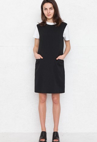 VINTAGE BLACK YESSICA SLEEVELESS MINI DRESS