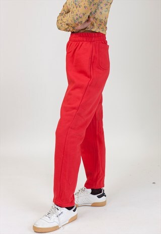 VINTAGE 90S RED TRACKSUIT BOTTOMS