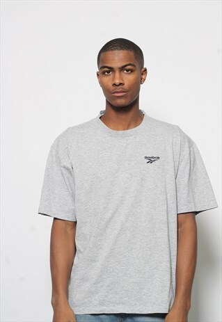 VINTAGE REEBOK LOGO T-SHIRT GREY