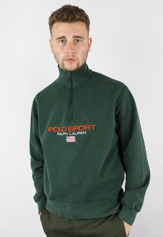 RALPH LAUREN POLO SPORT 1/4 ZIP SWEATSHIRT