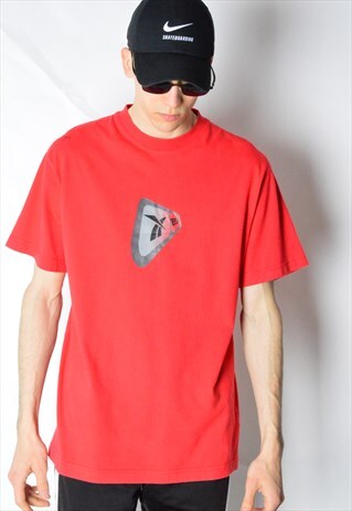 VINTAGE 90S RED REEBOK T-SHIRT