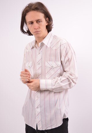 VINTAGE WRANGLER SHIRT WHITE
