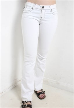 Vintage Y2K Low Rise Jeans White W28'