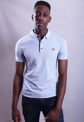 BLUE FRED PERRY POLO