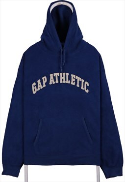 Vintage 90's Gap Hoodie Athletic Fleece Pullover Blue