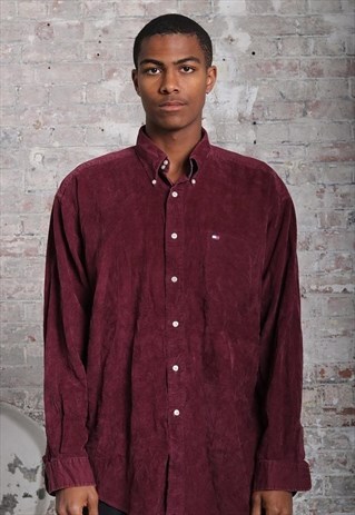 VINTAGE TOMMY HILFIGER LOGO SHIRT RED