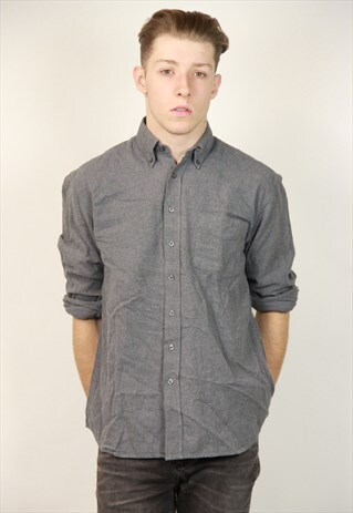 VINTAGE GREY FLANNEL SHIRT