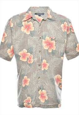 Croft & Barrow Floral Multi-Colour Hawaiian Shirt - L