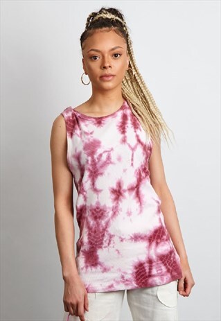 RARE VINTAGE 90'S DOLCE & GABBANA OVERSIZED TIE DYE TANK TOP