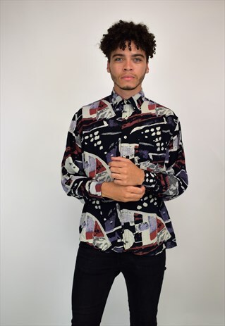 VINTAGE 90'S PATTERNED SHIRT