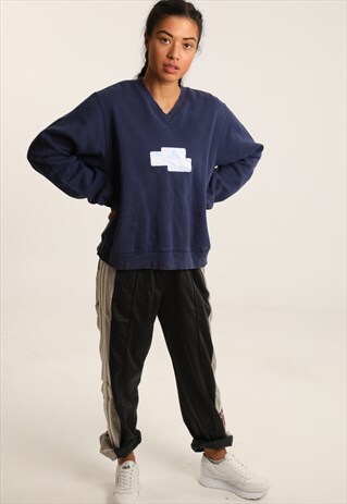VINTAGE ADIDAS EMBROIDERED LOGO SWEATSHIRT