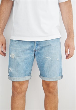 VINTAGE DISTRESSED LEVI'S 501 DENIM SHORTS