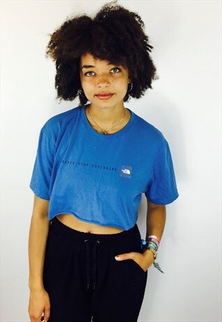 CUTE CROPPED NORTH FACE T SHIRT