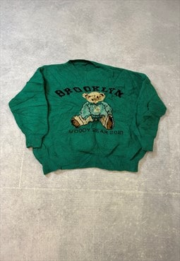 Knitted Jumper Brooklyn Teddy Bear Patterned Knit Sweater