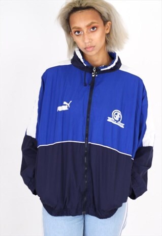 VINTAGE BLUE PUMA SHELL JACKET