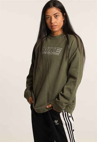 VINTAGE NIKE EMBROIDERED SPELLOUT SWEATSHIRT