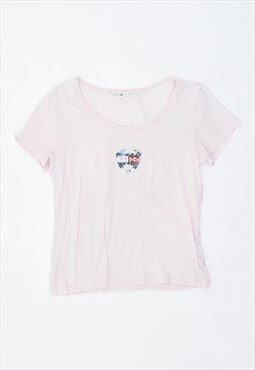 Vintage 90's Tommy Hilfiger T-Shirt Top Pink